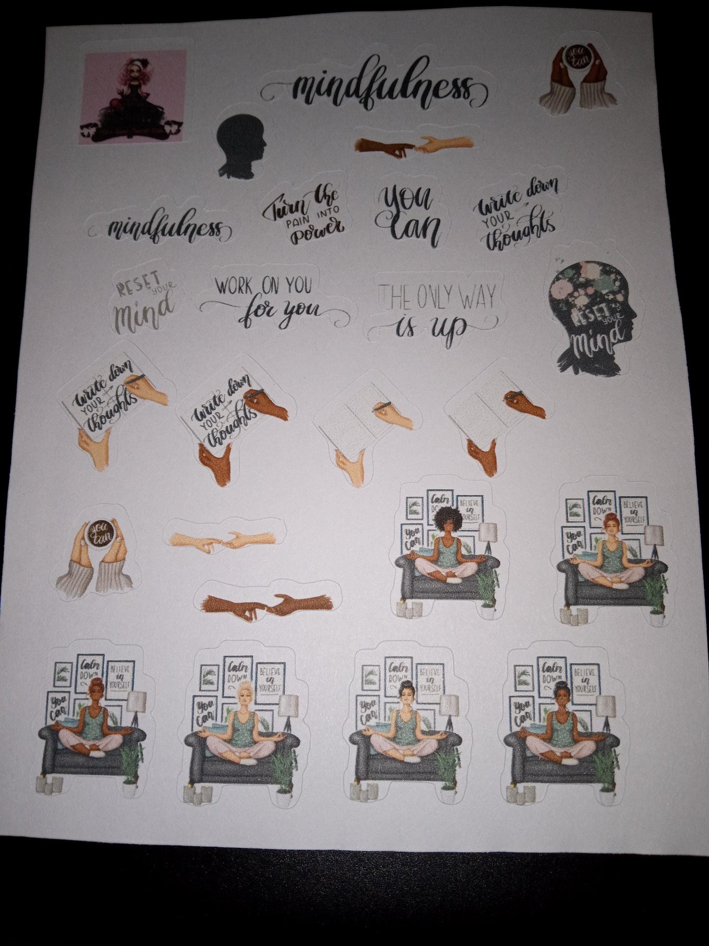 Mindfulness Sticker Sheet