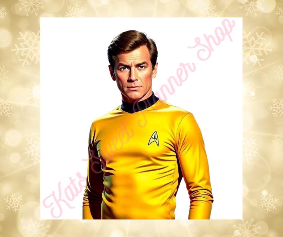 Captain Kirk Die Cut Sticker
