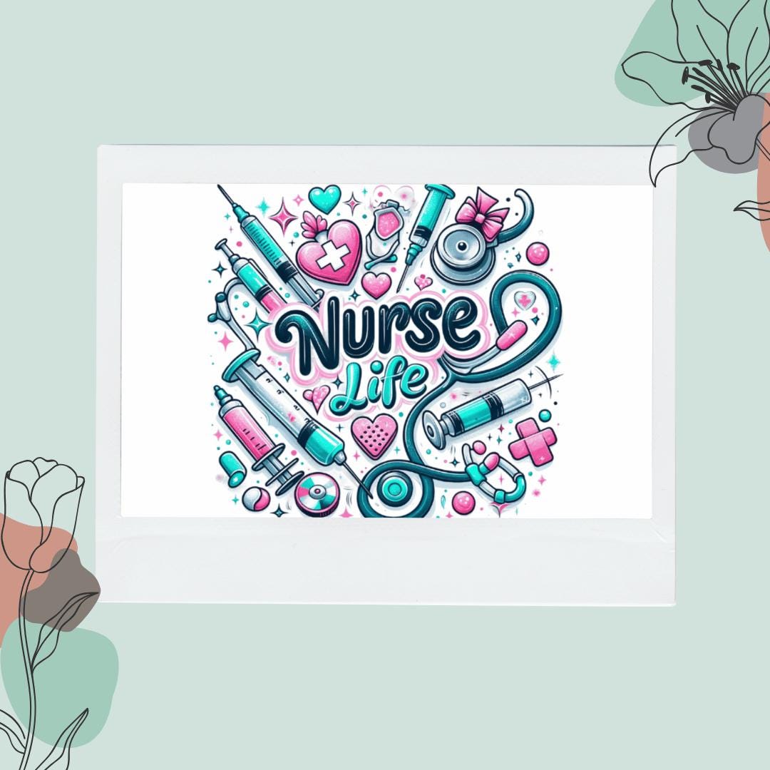 Nurse Life Die Cut Sticker