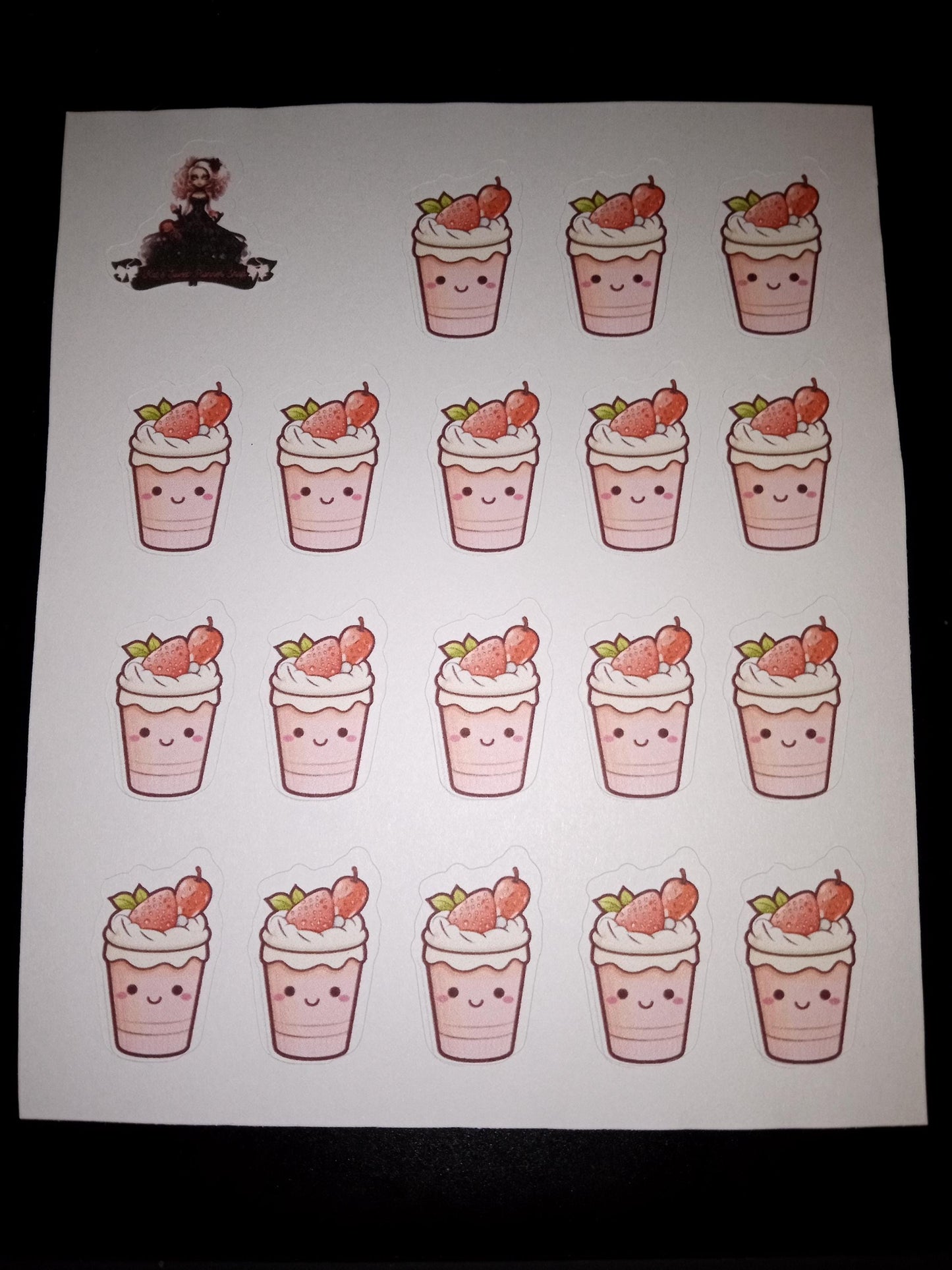 Strawberry Milkshake Sticker Sheet