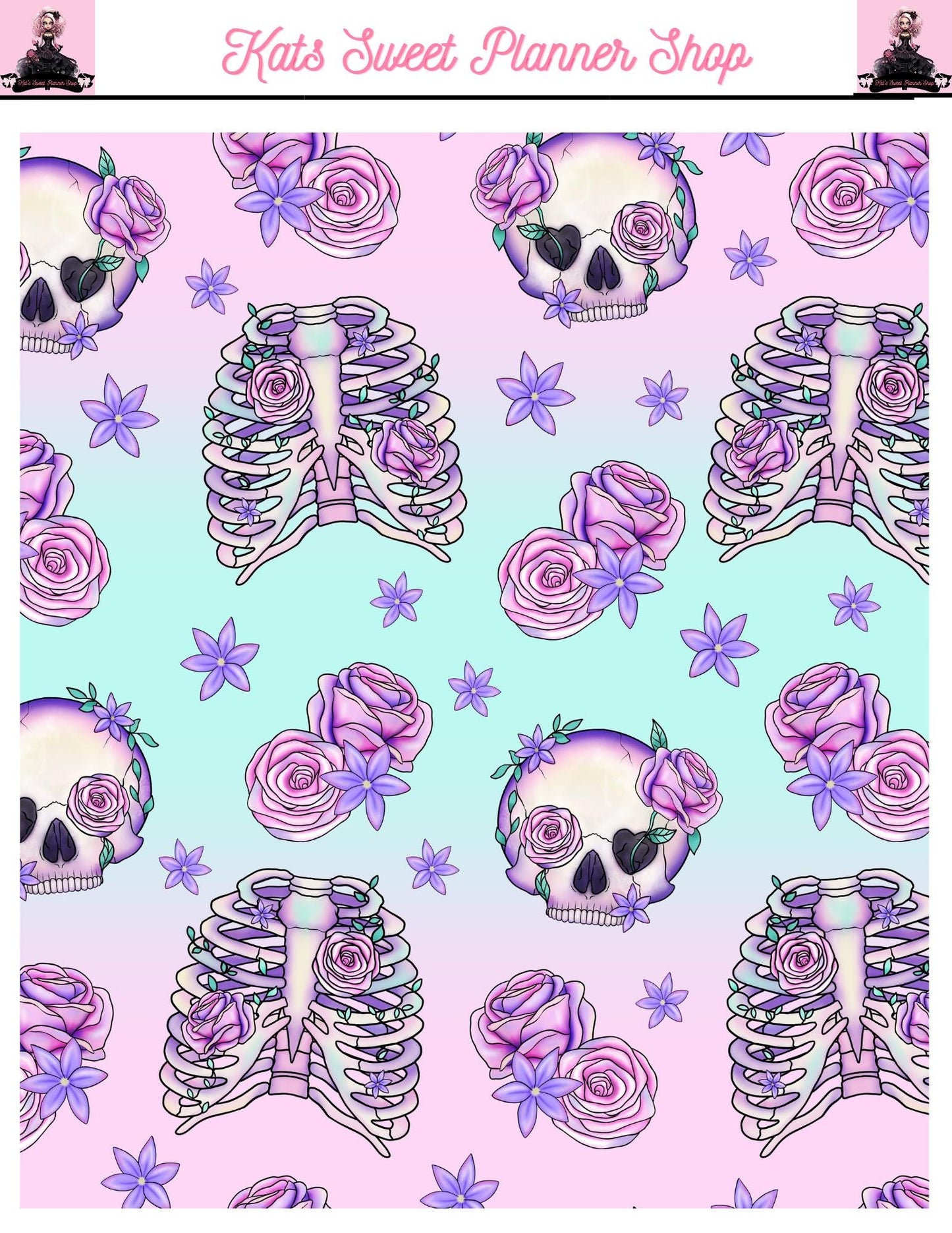 Pastel Halloween Sticker Tear Sheets