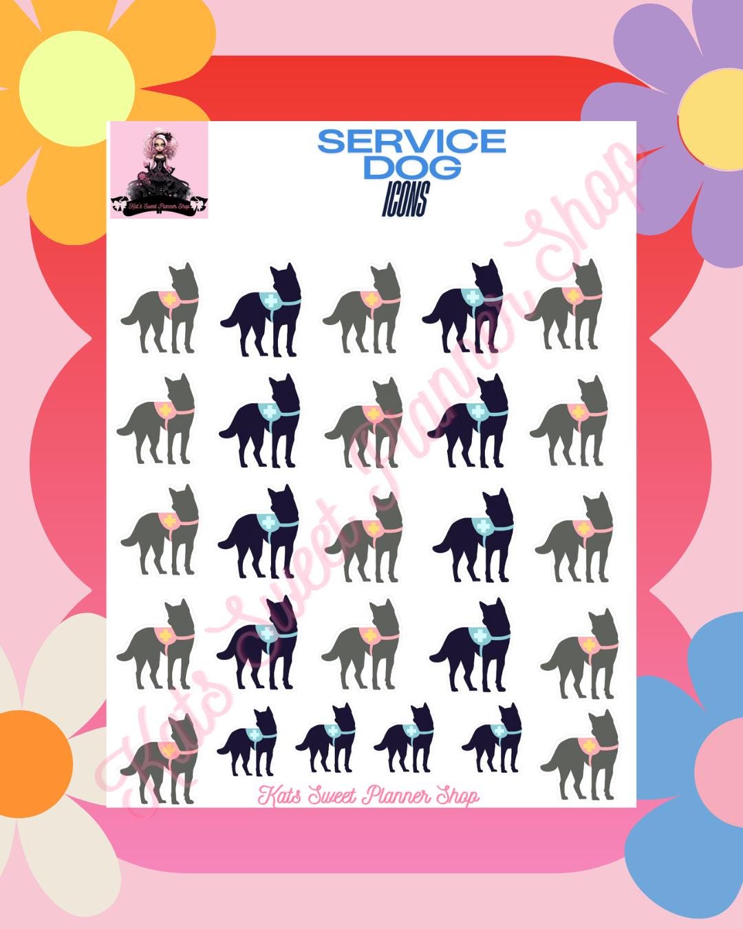 Service Dog Icons