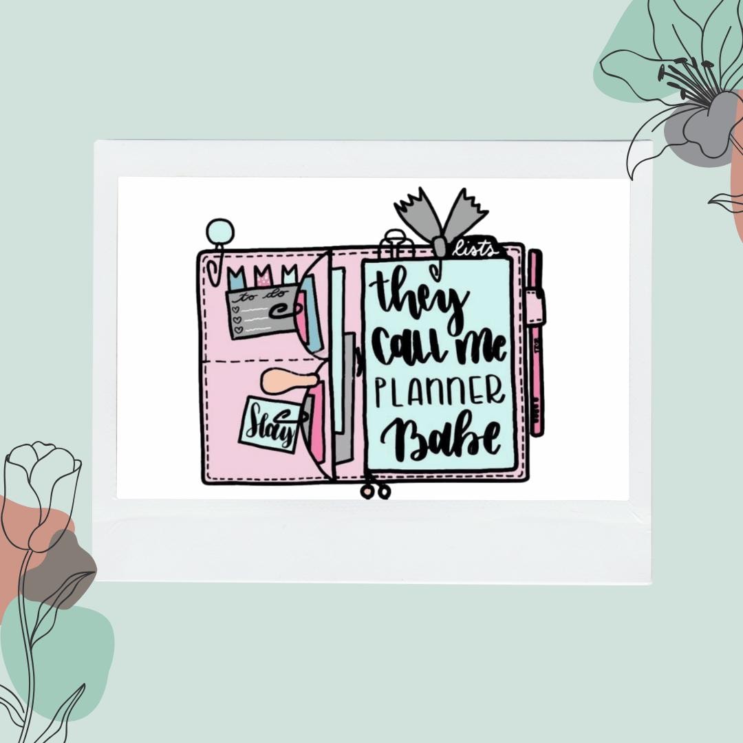 Planner Babe Die Cut Sticker