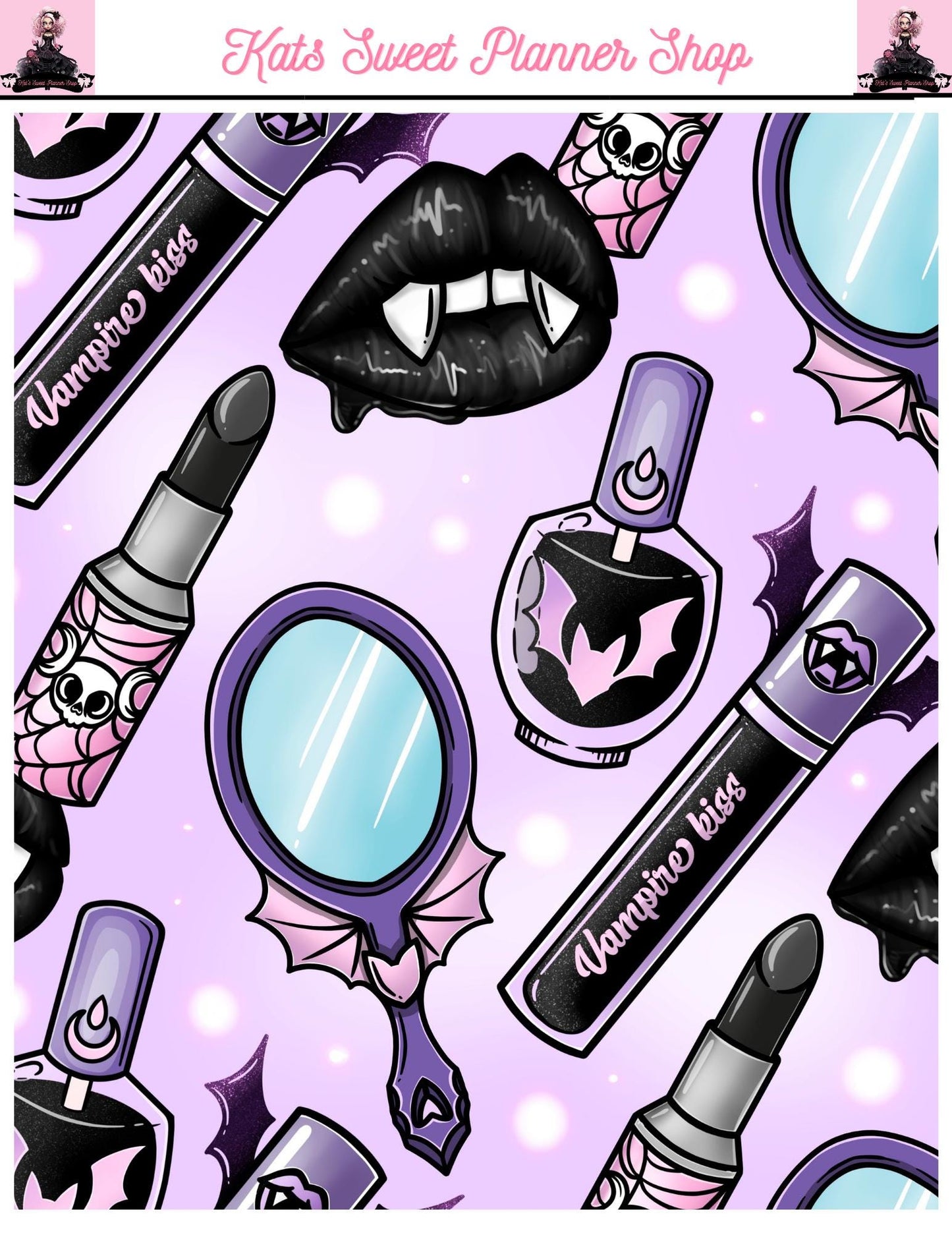 Glam Goth Sticker Tear Sheets