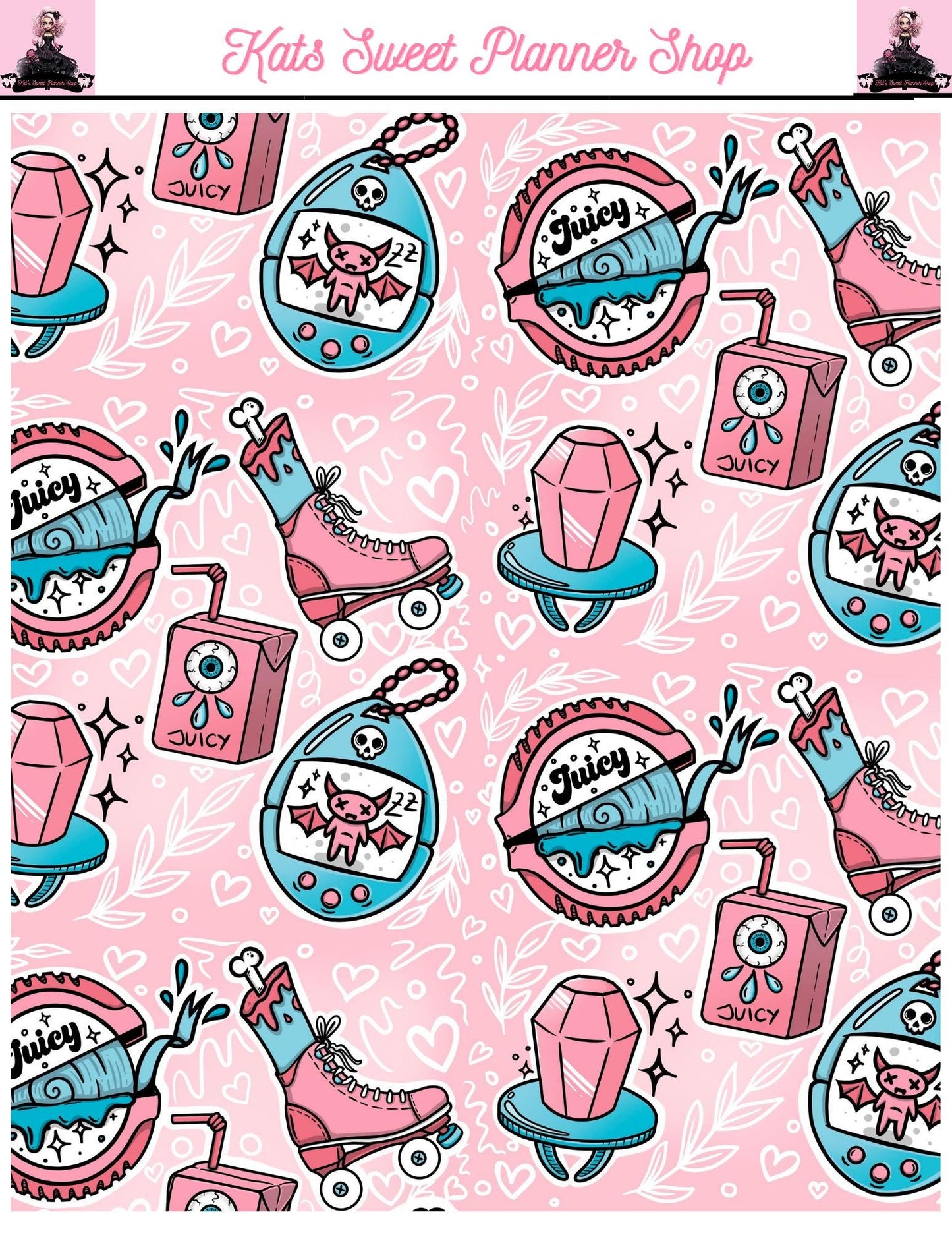 Spooky 80s Sticker Tear Sheets