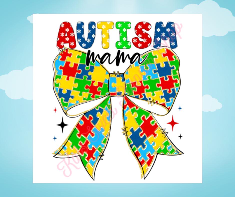 Autism Mama Die Cut Sticker
