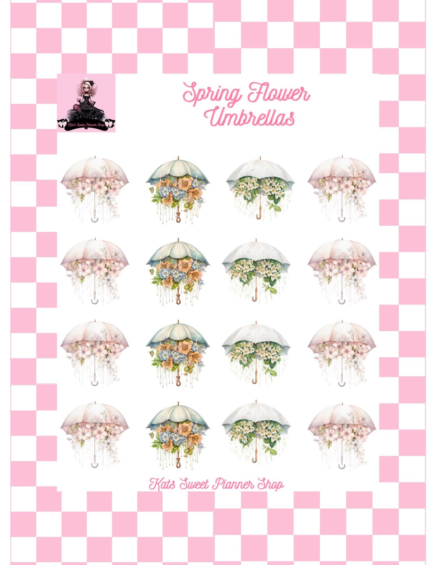 Spring Flower Umbrellas