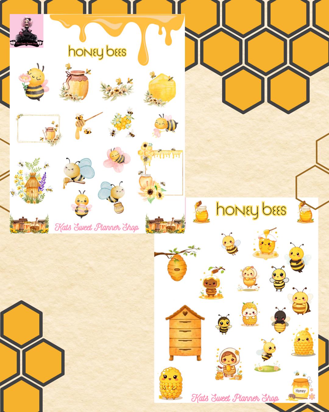 Honey Bees Sticker Kit