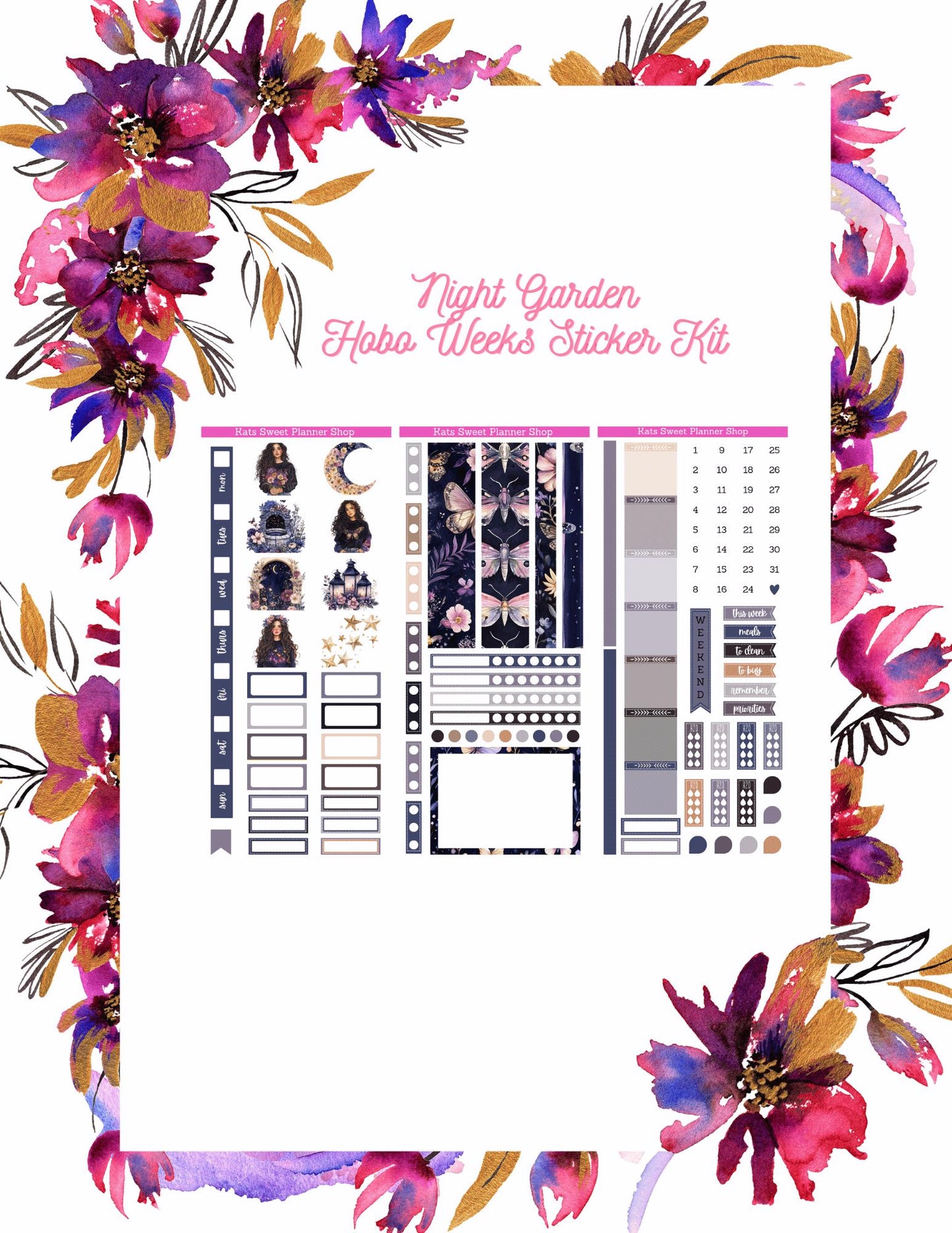 Night Garden Hobo Weeks Kit