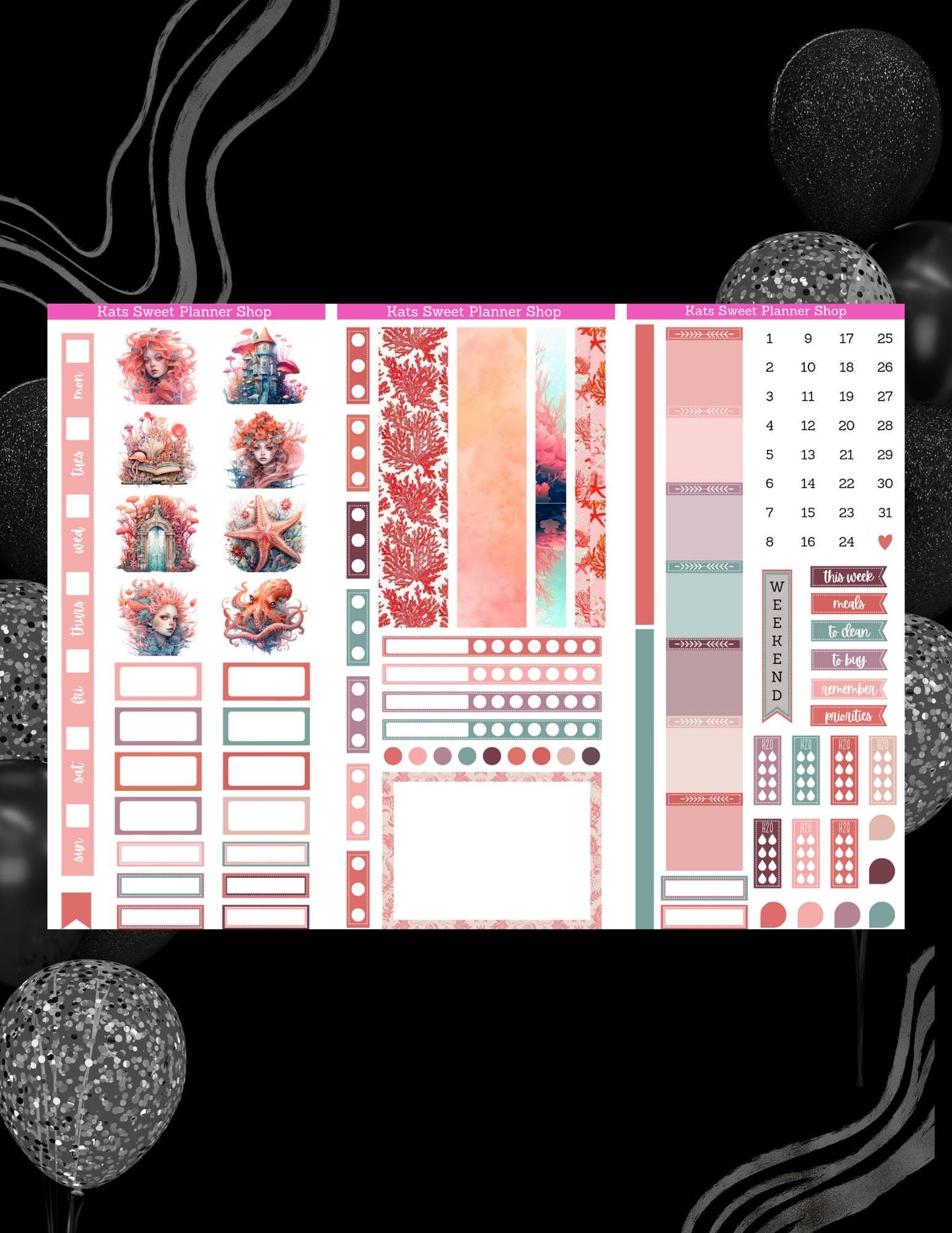 Coral Reef Hobo Weeks Kit