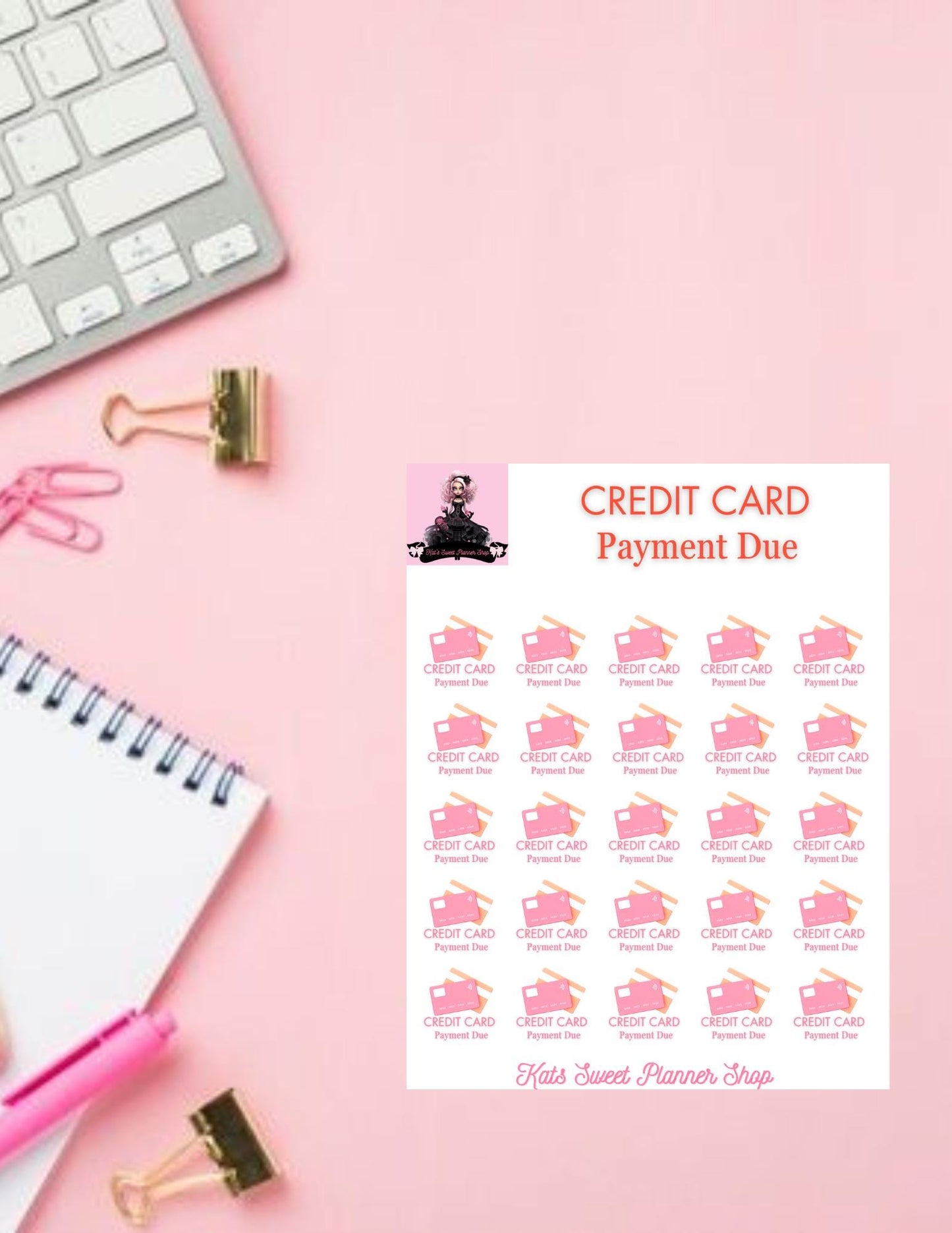 Credit Card Payment Due Small Icons