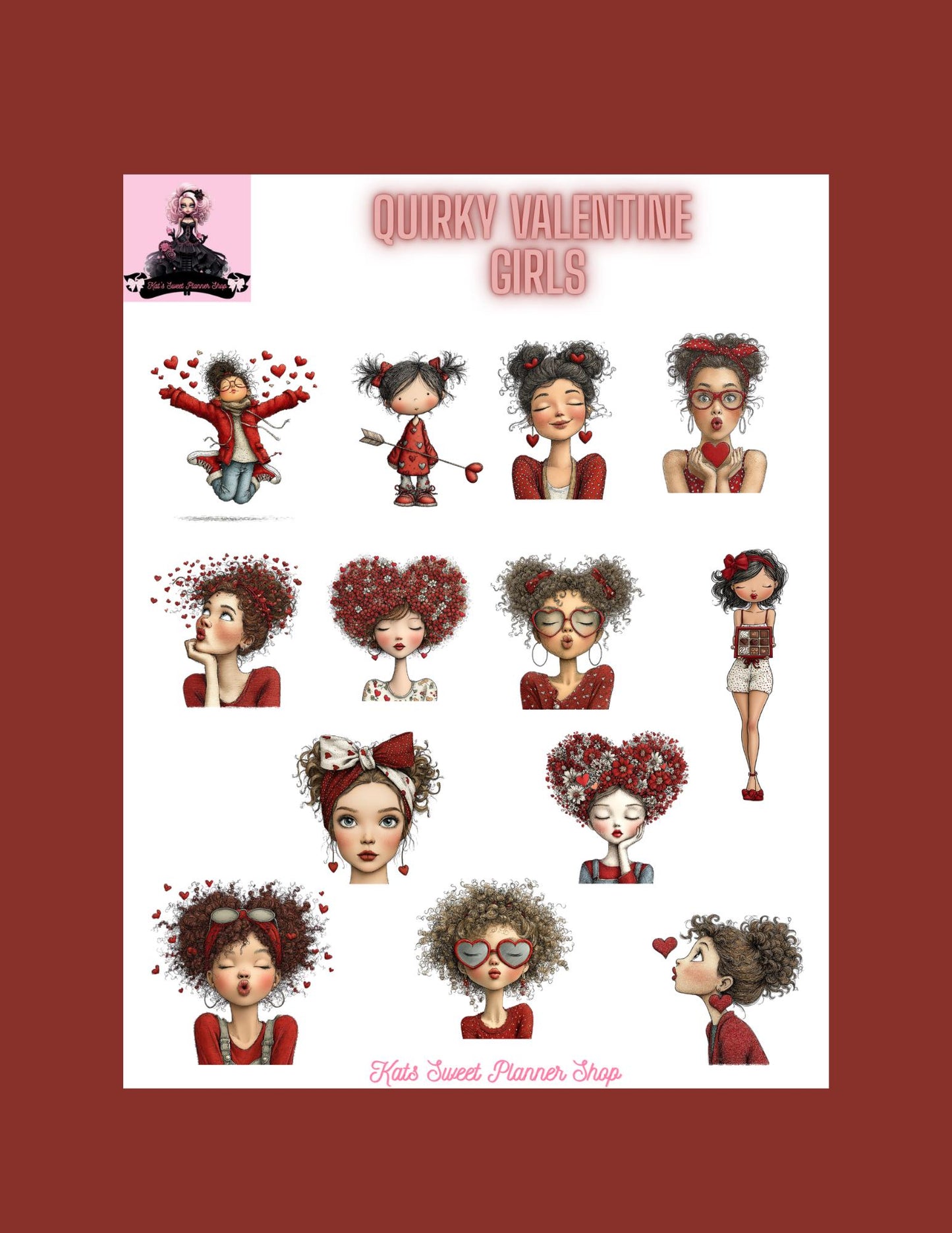 Quirky Valentine Girls