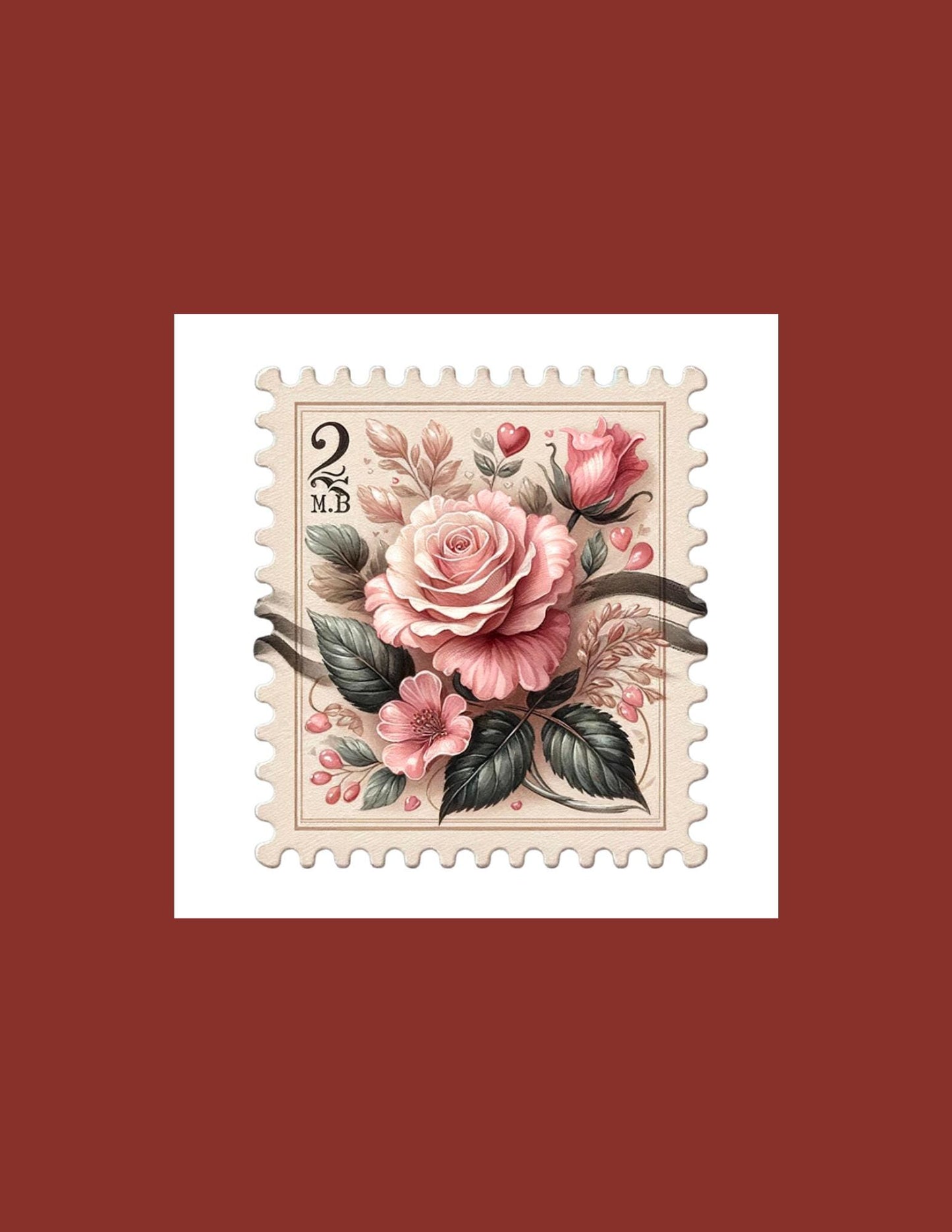 Valentine Stamp Die Cut