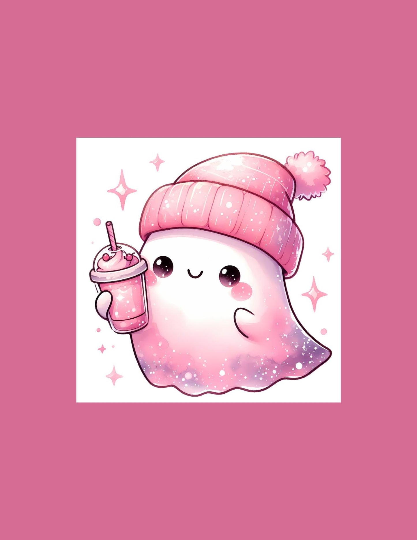 Pink Ghostie Die Cut