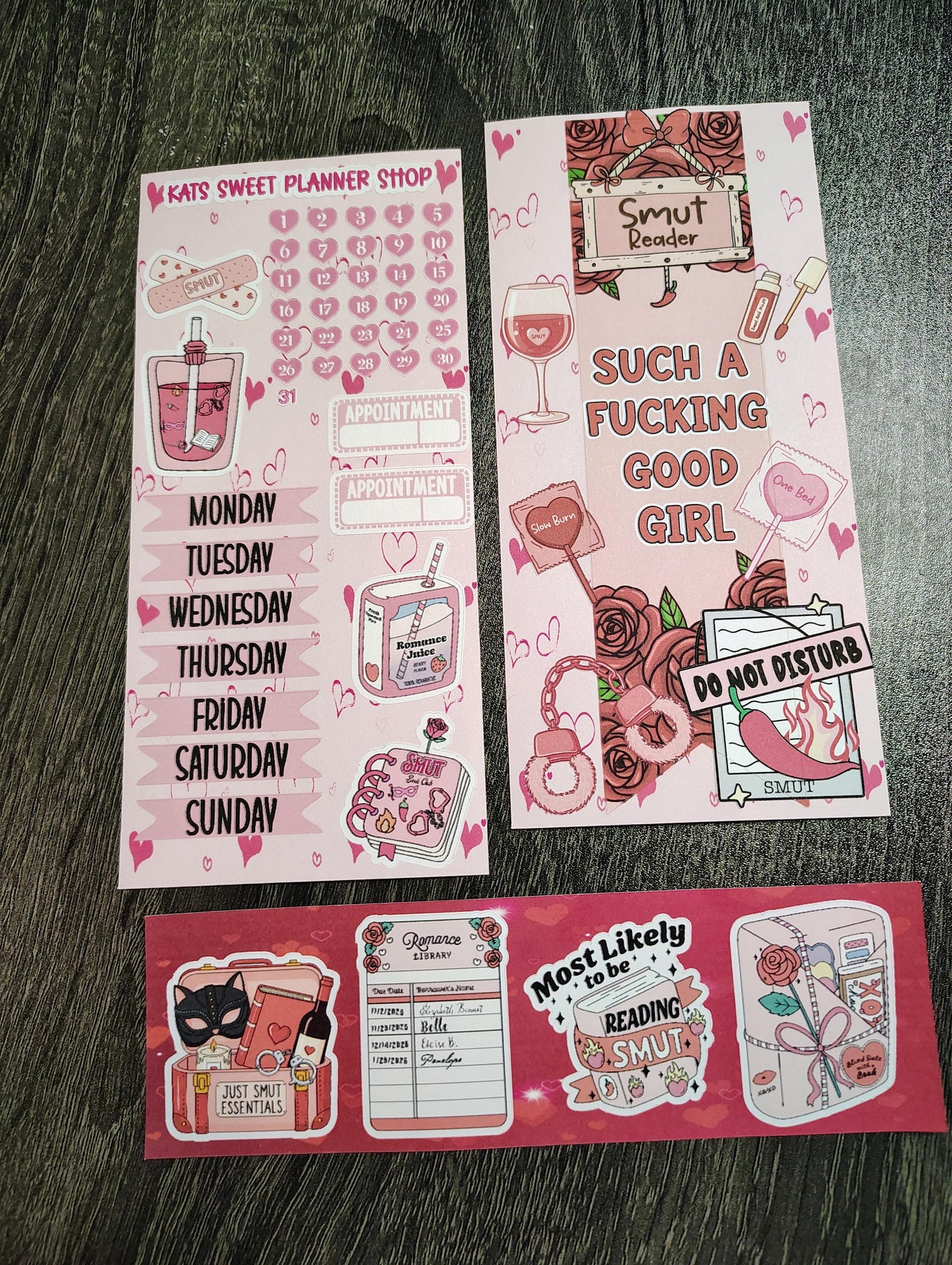 Smut Reader Sticker Kit