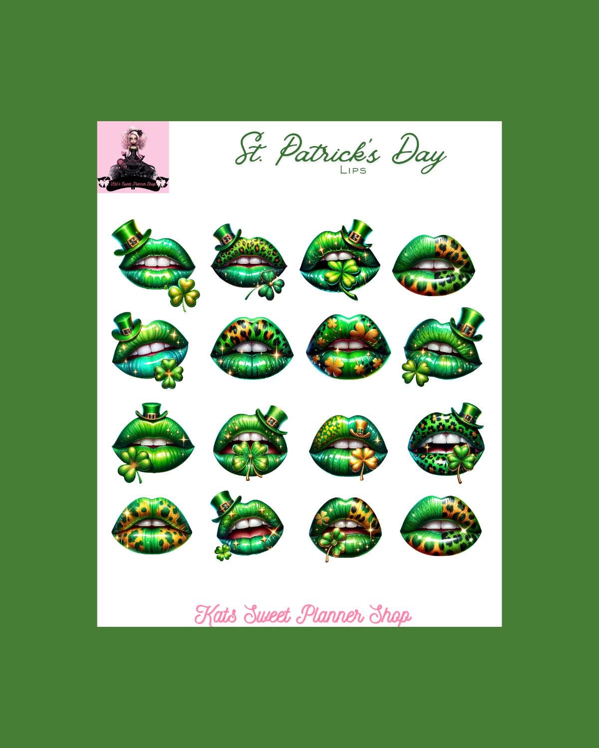 St Patricks Day Lips