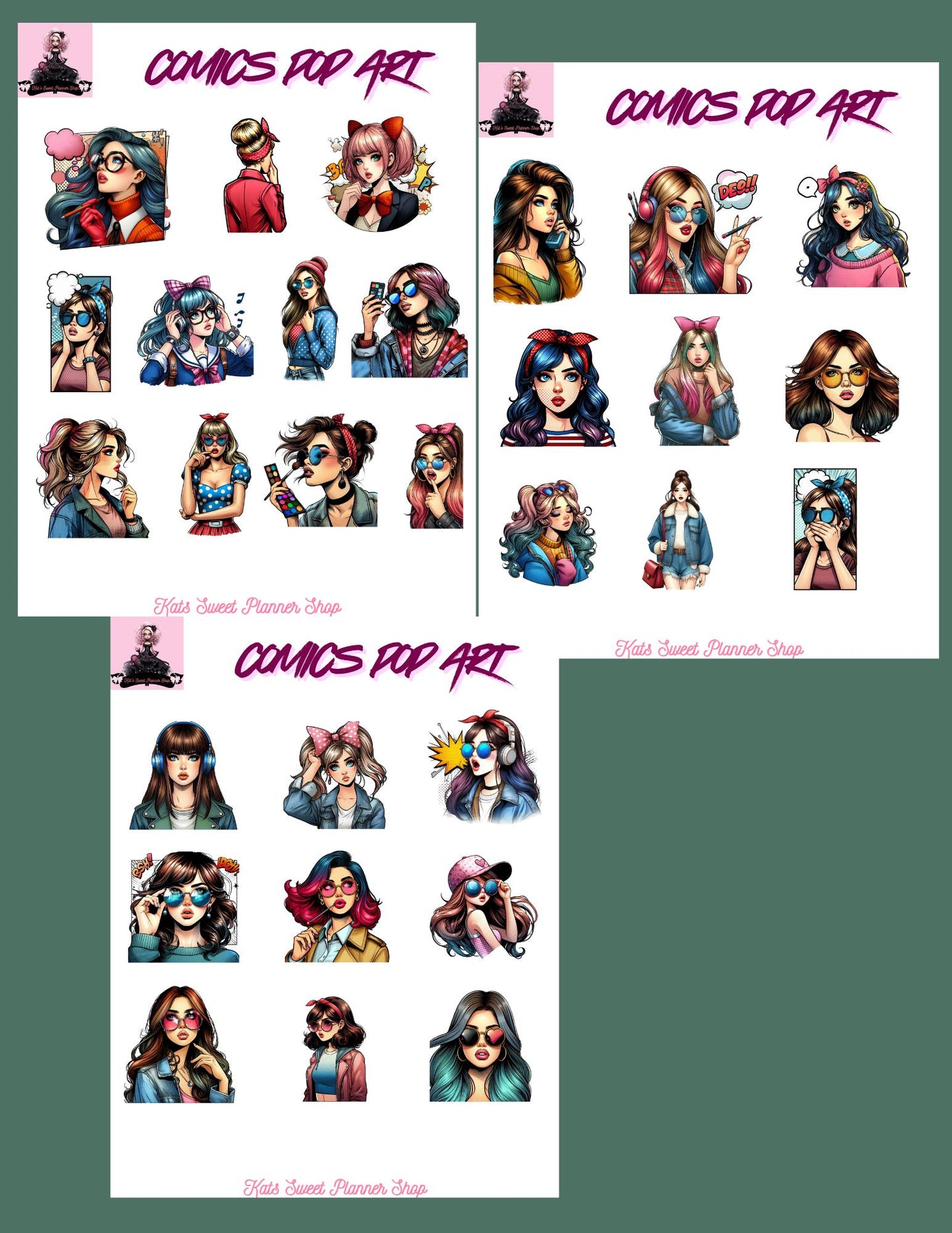 Comics Pop Art Set