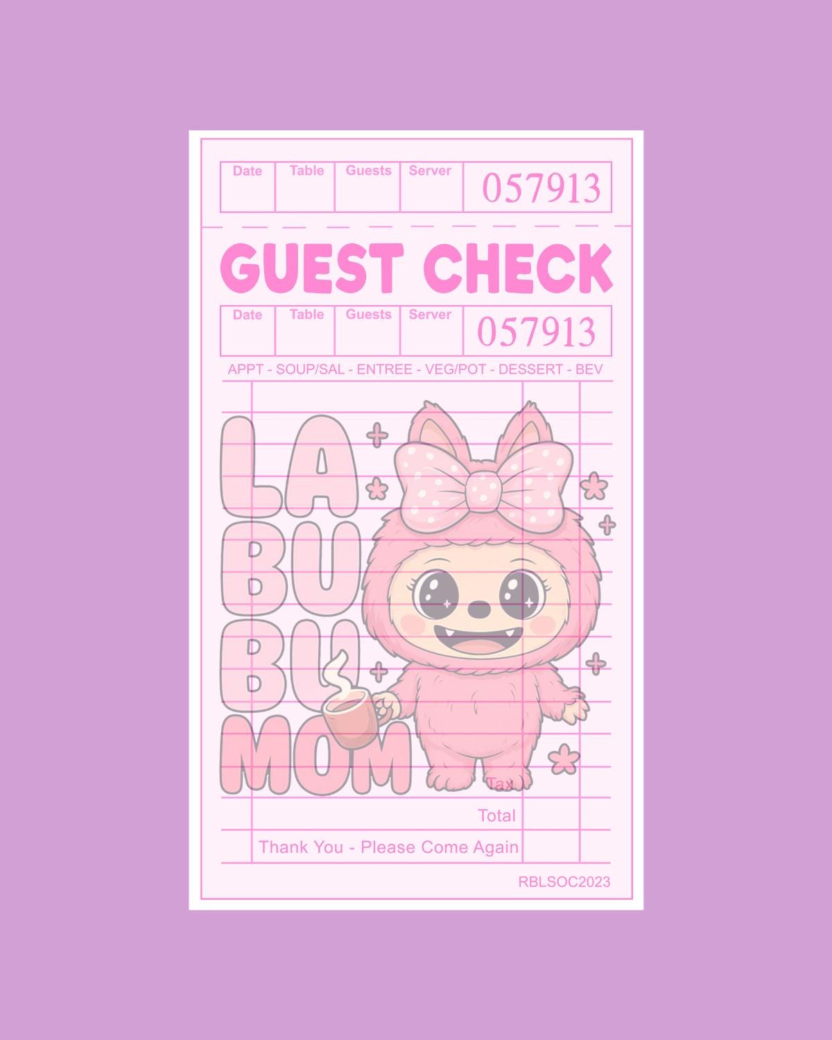 Cute Guest Checks