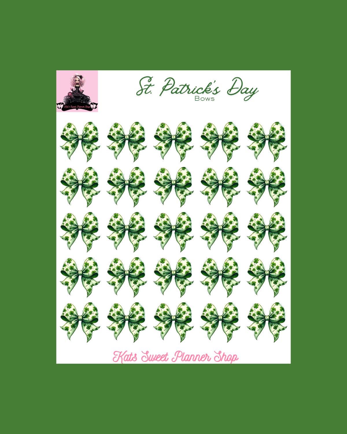 St Patricks Day Bows