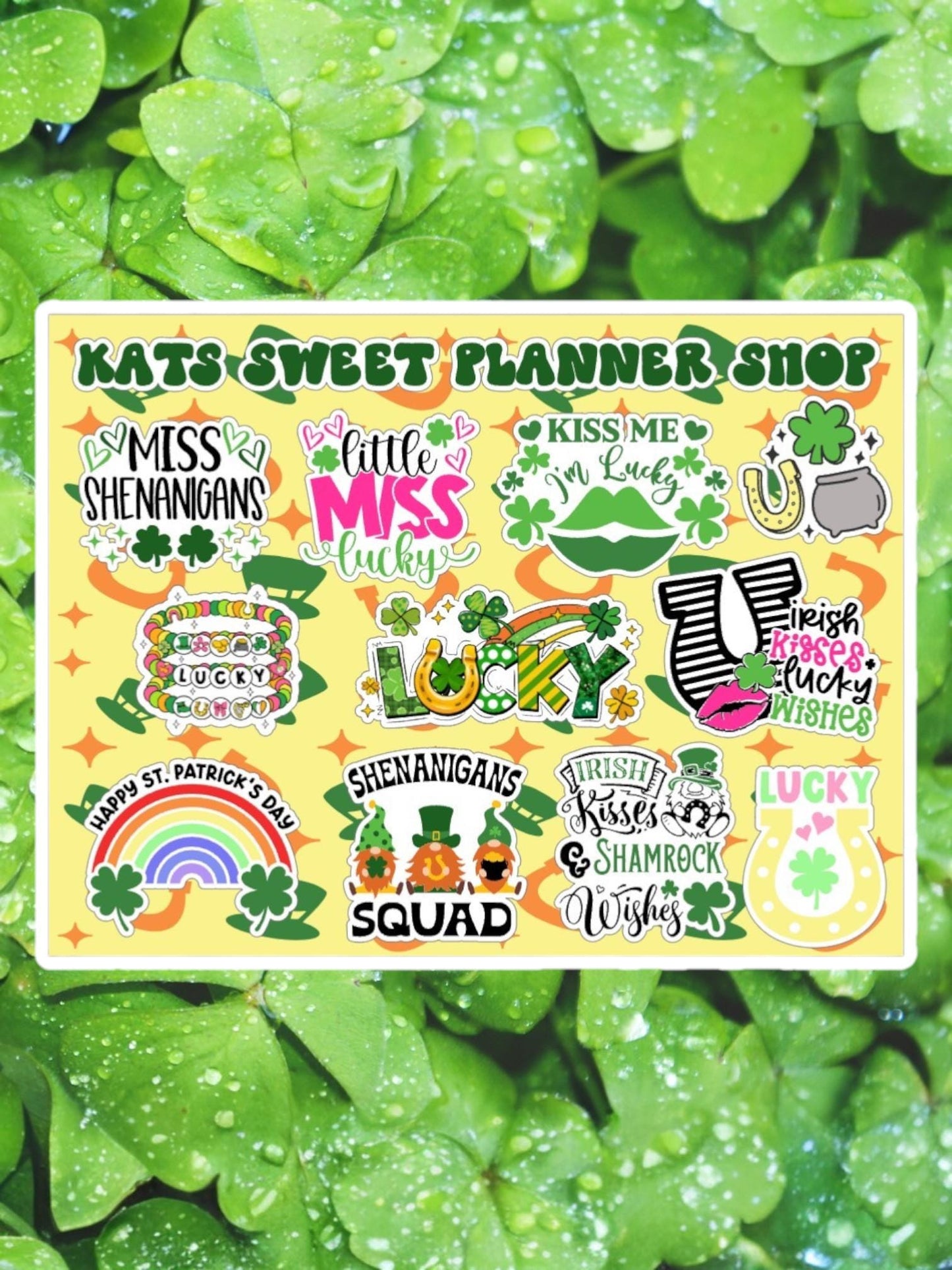 St Patrick's Day Big Sticker Sheet