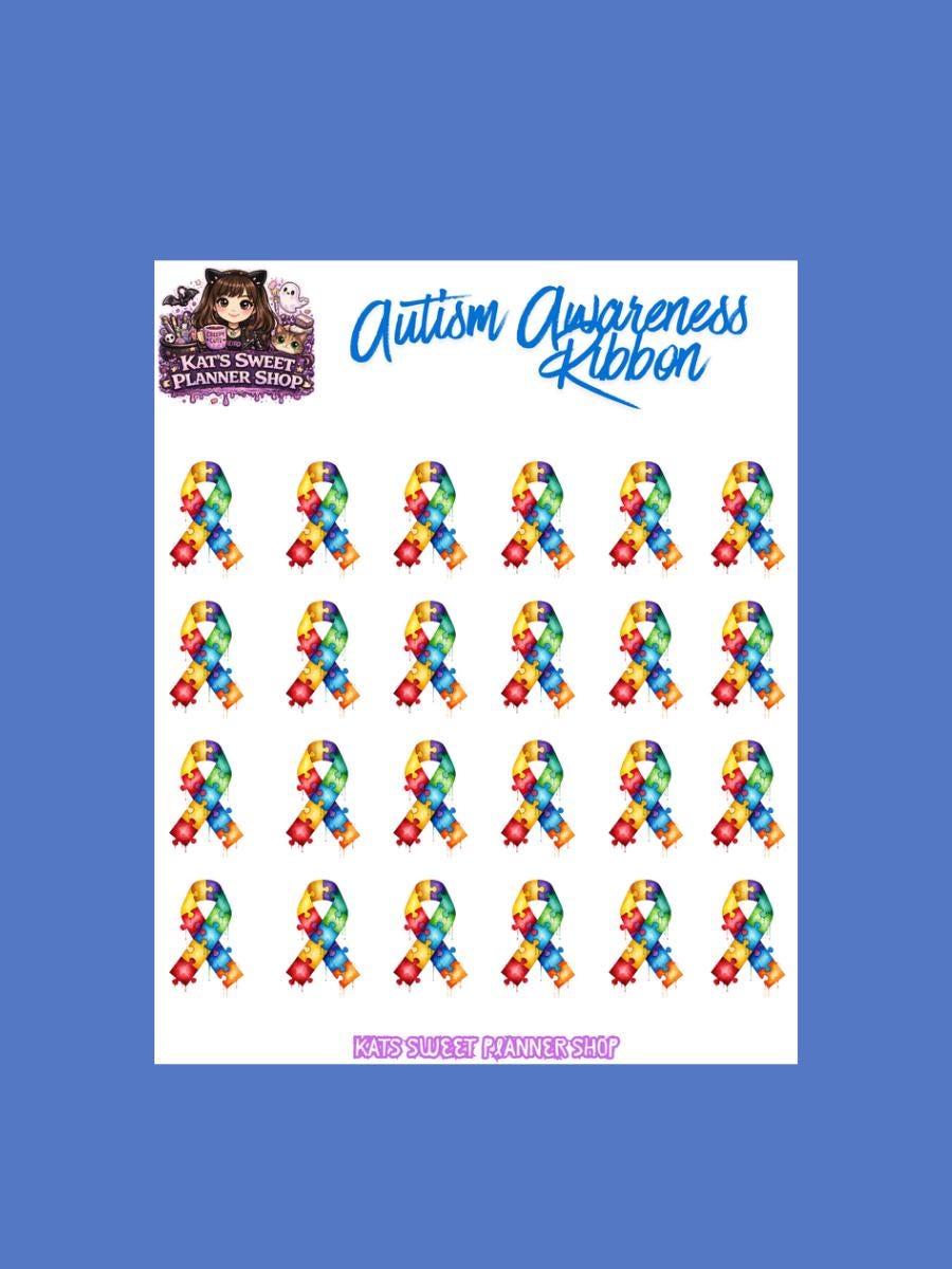 Autism Awareness Ribbons