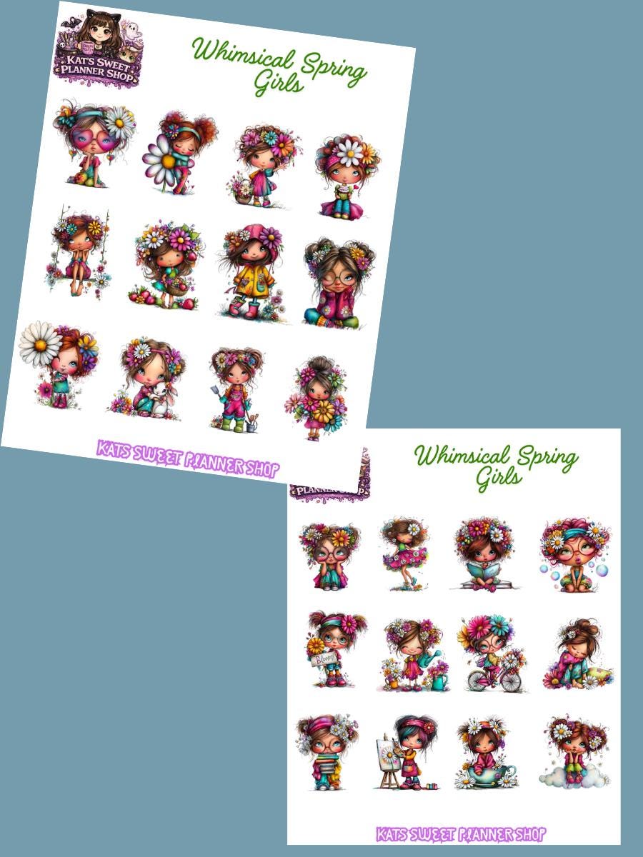 Whimsical Spring Girls