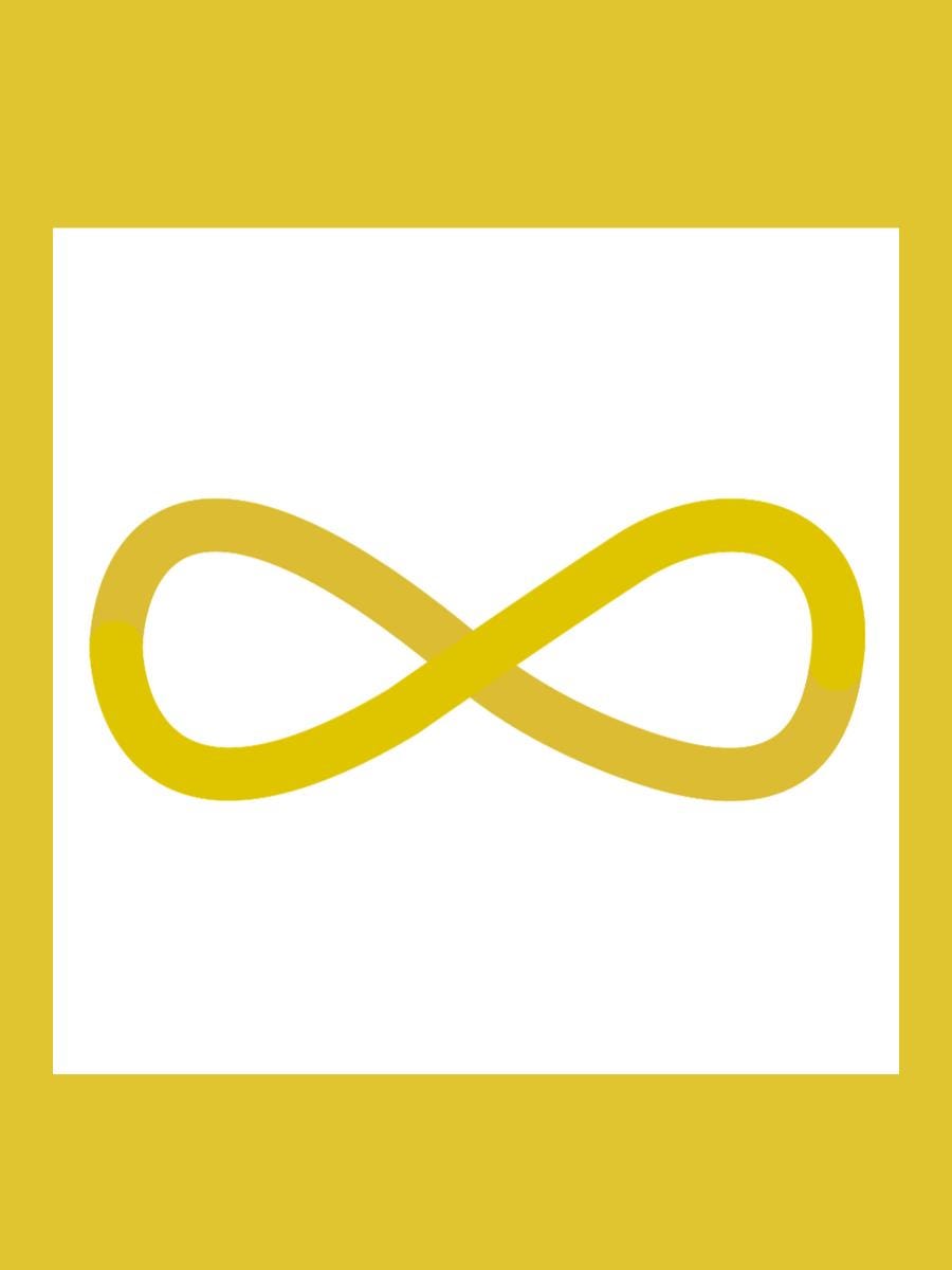 Autism Gold Infinity Symbol Die Cut