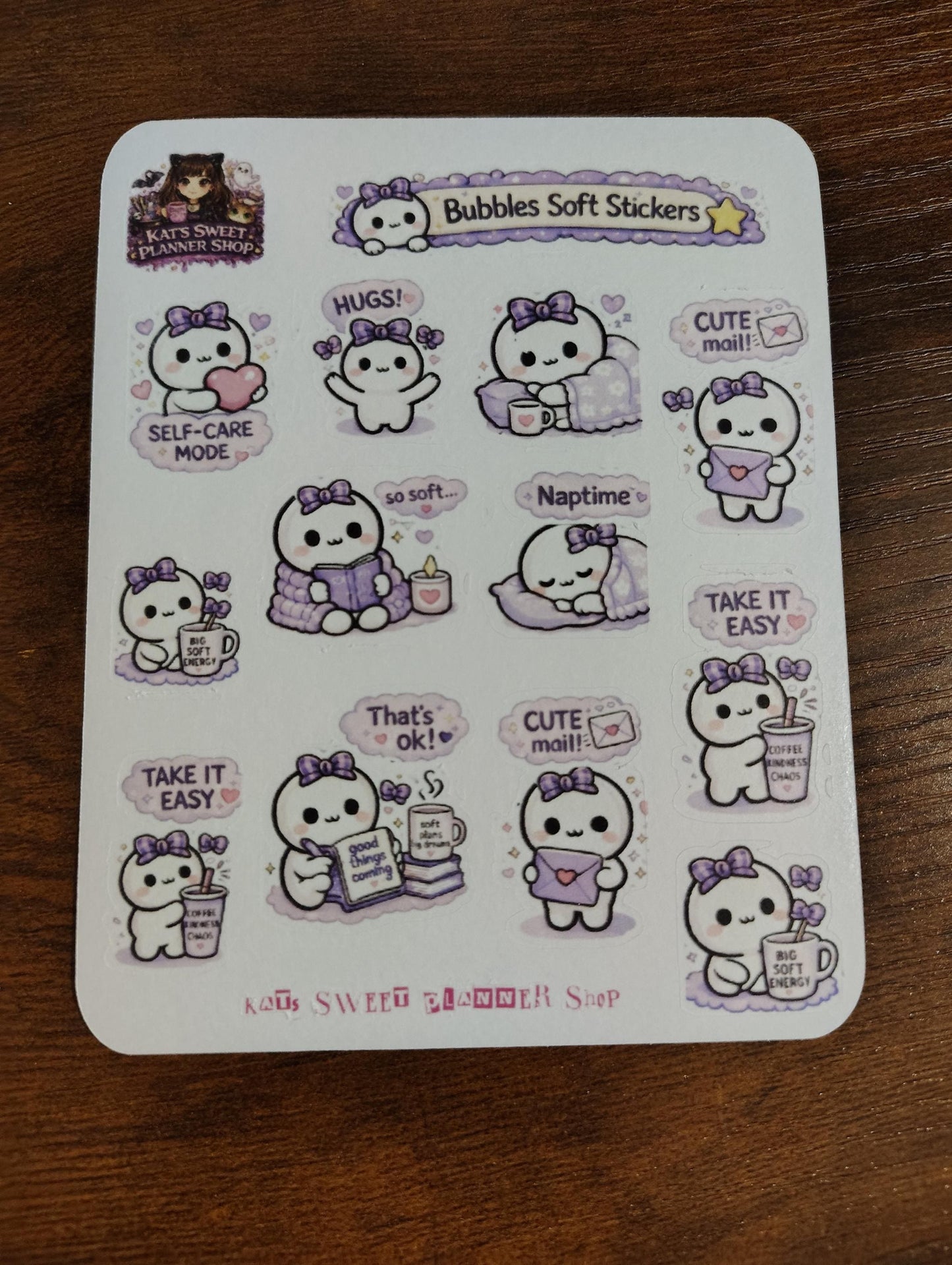 Bubbles Soft Stickers