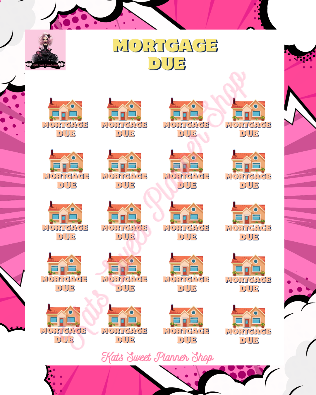 Mortgage Due Small Icons