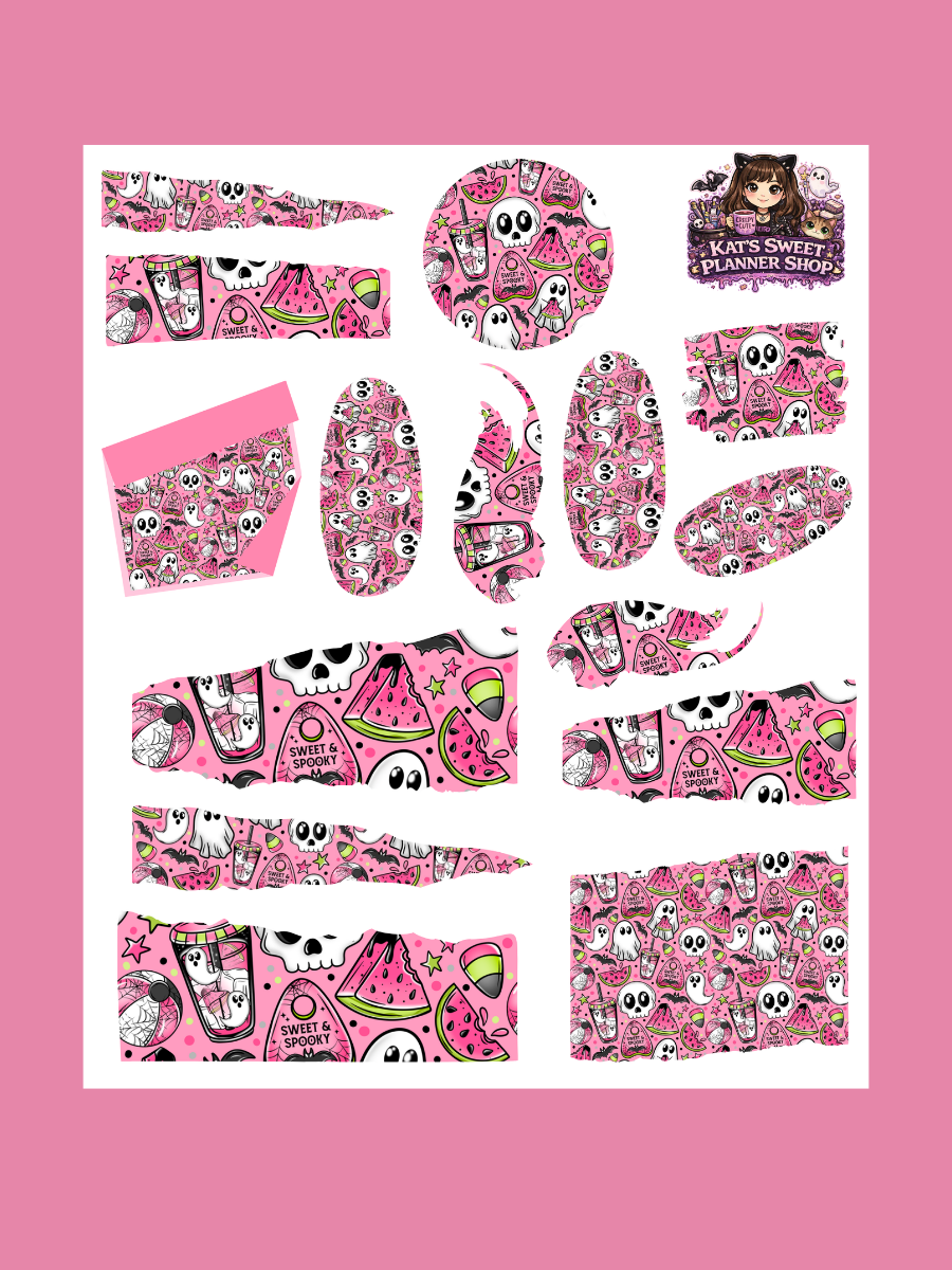 Pink Summerween Ripped Sheet