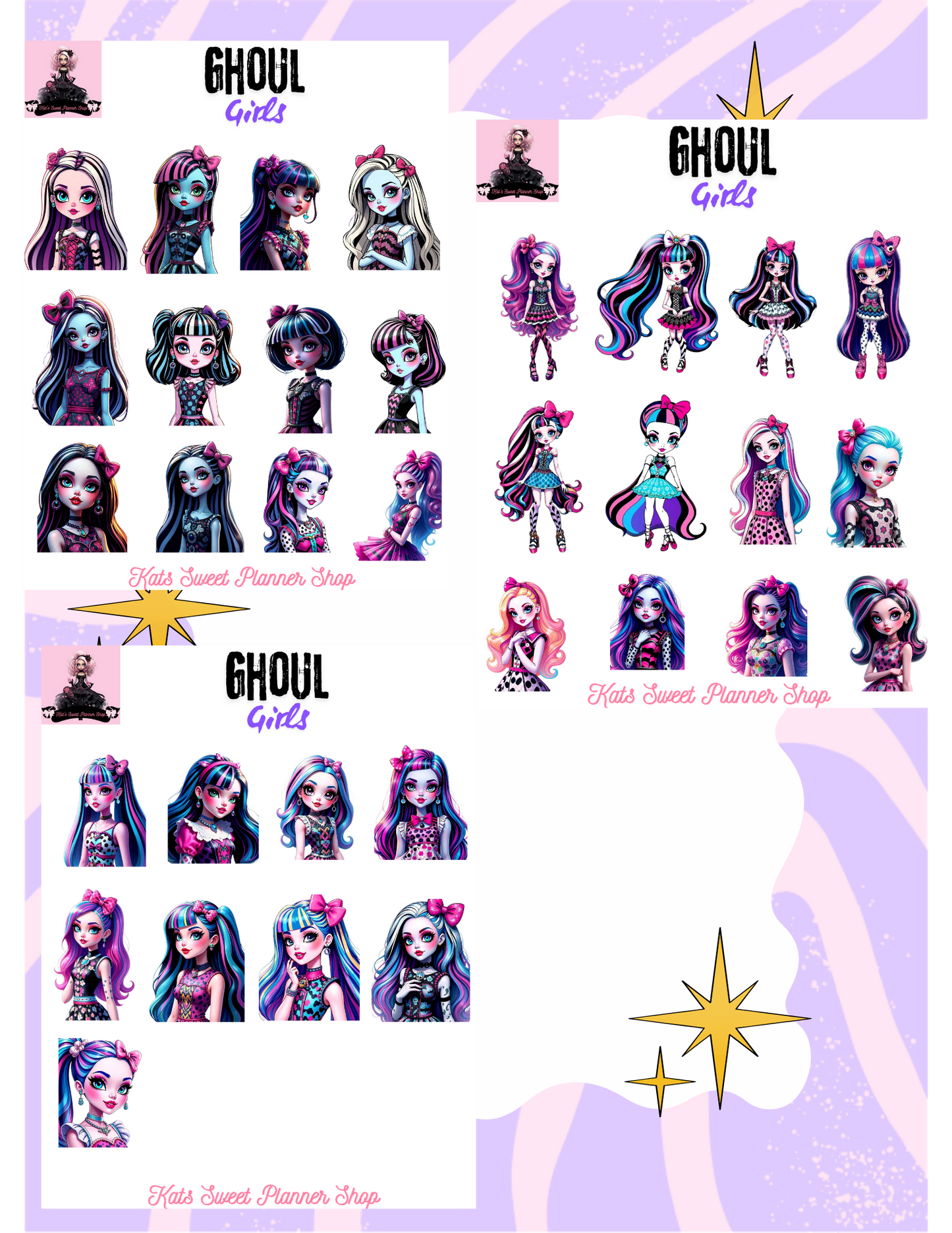 Ghoul Girls Deco Set
