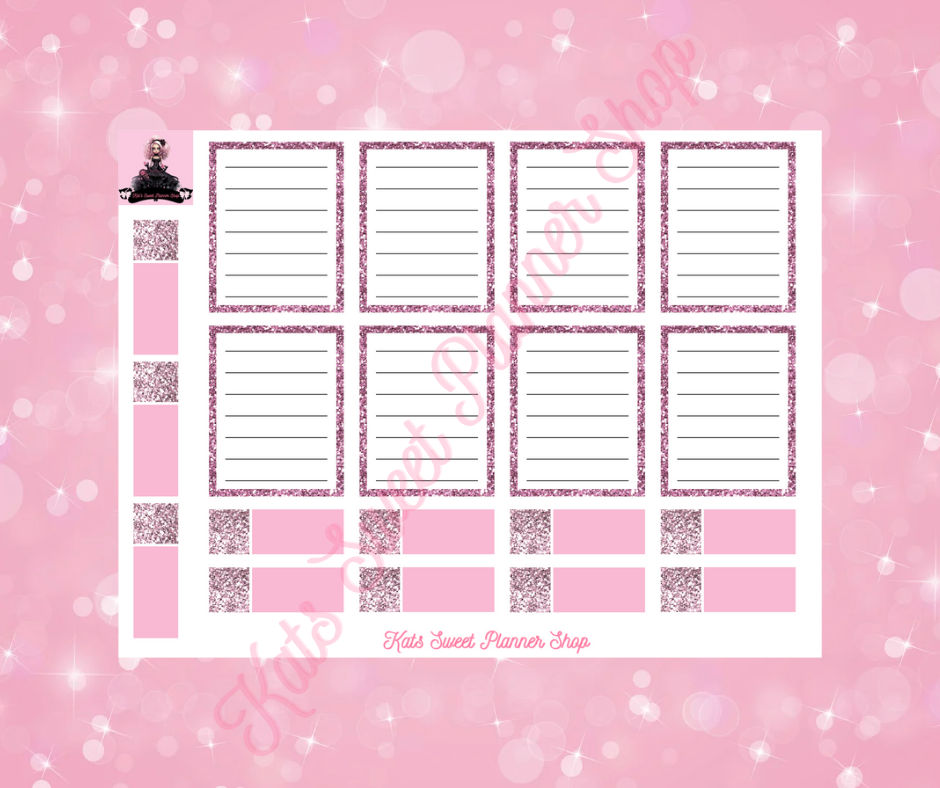 Pink Glitter Boxes