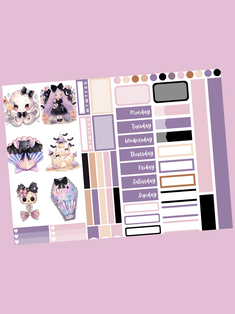Summerween Beach Mini Sticker Kit