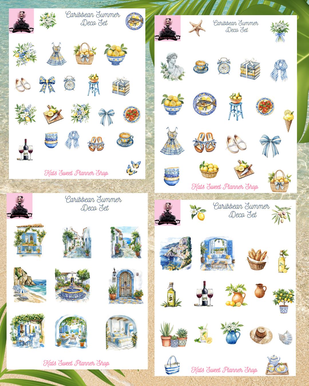 Caribbean Summer Deco Set