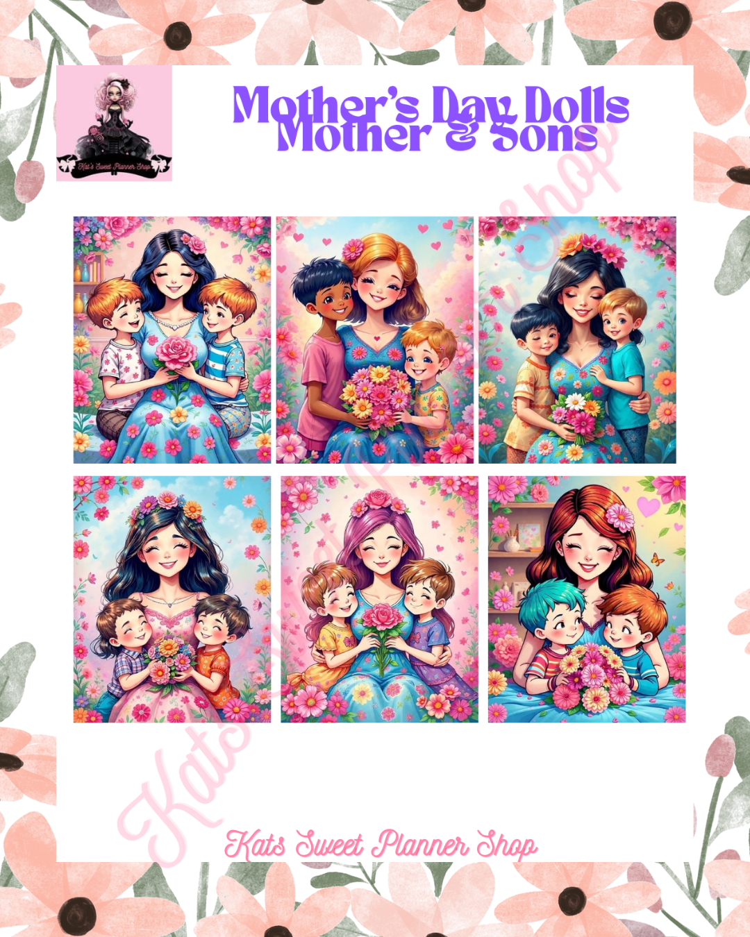 Mother's Day Dolls Mother & Sons