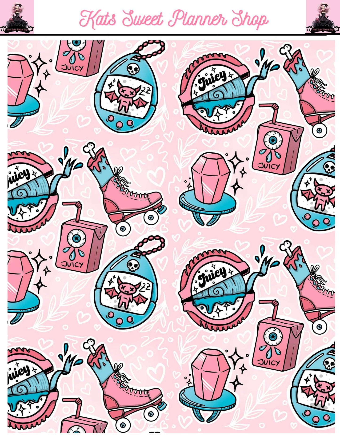 Spooky 80s Sticker Tear Sheets