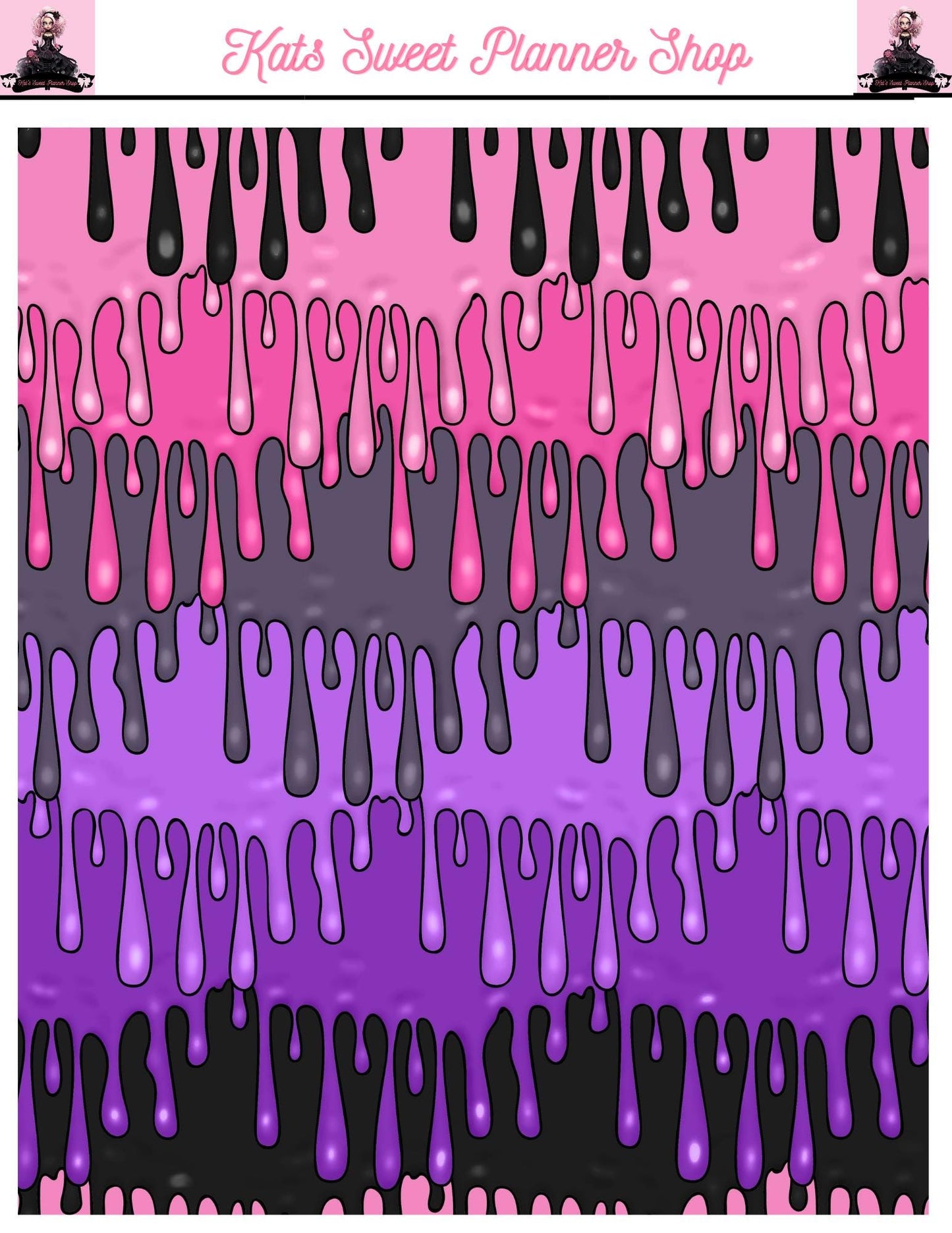 Colorful Drips Tear Sheets