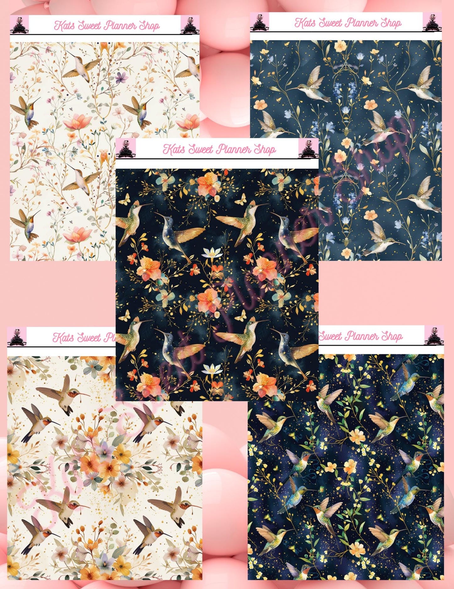 Hummingbirds Sticker Tear Sheets