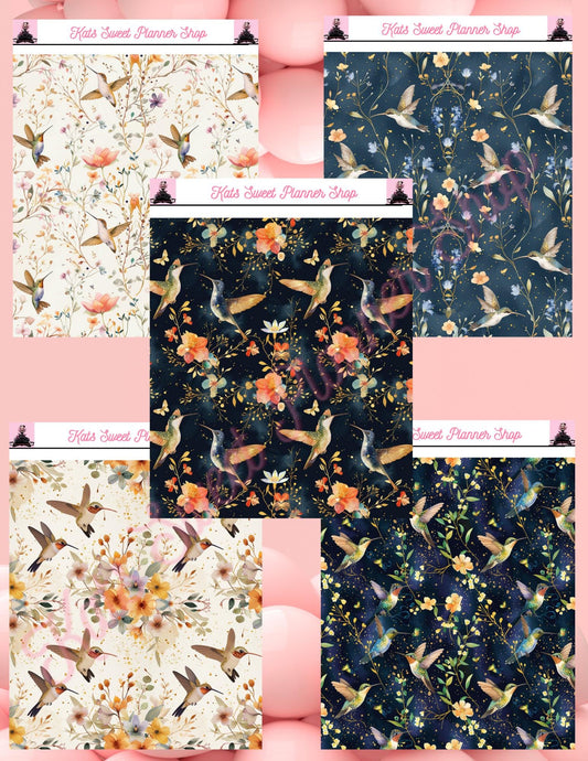 Hummingbirds Sticker Tear Sheets