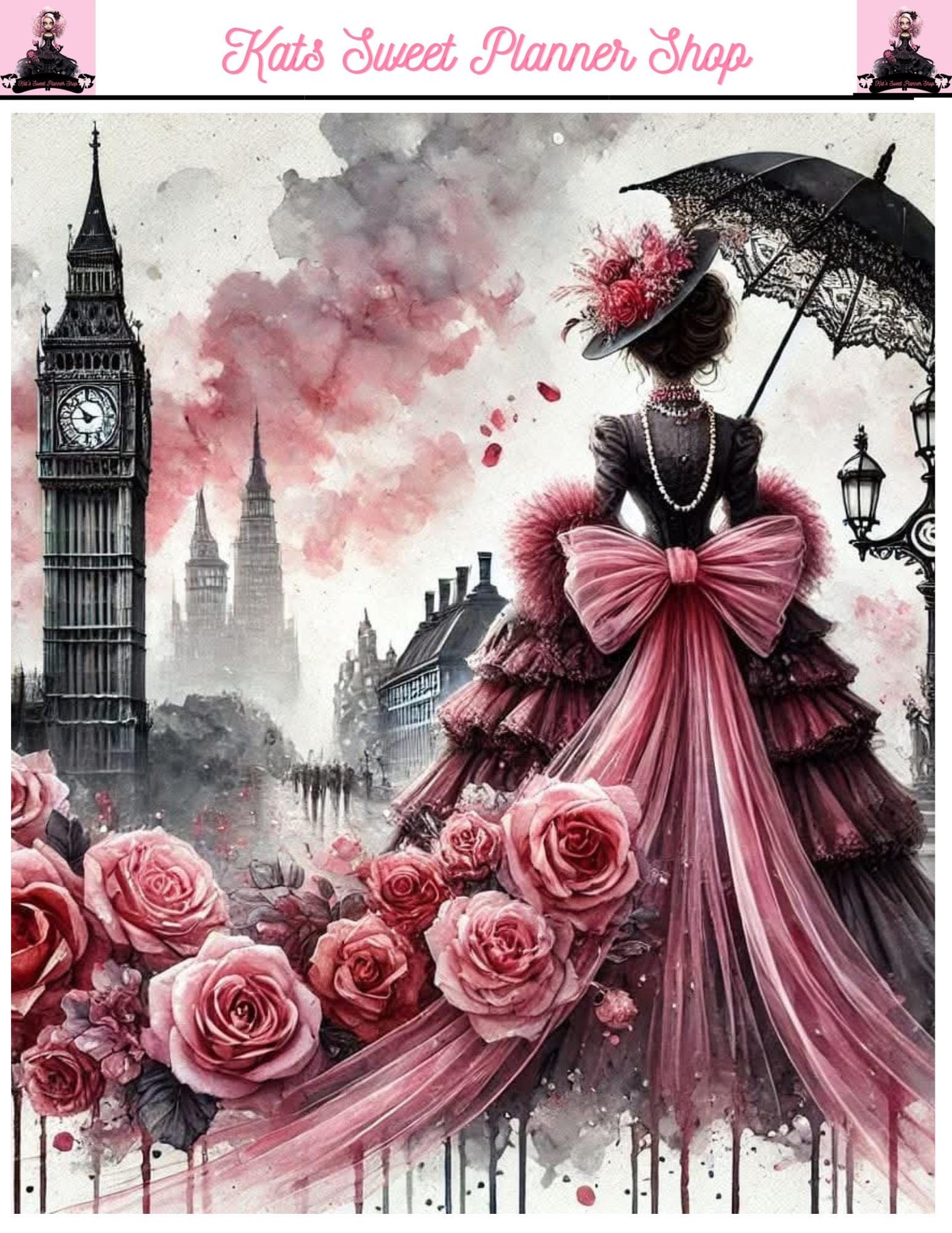 London /Paris Sticker Tear Sheets