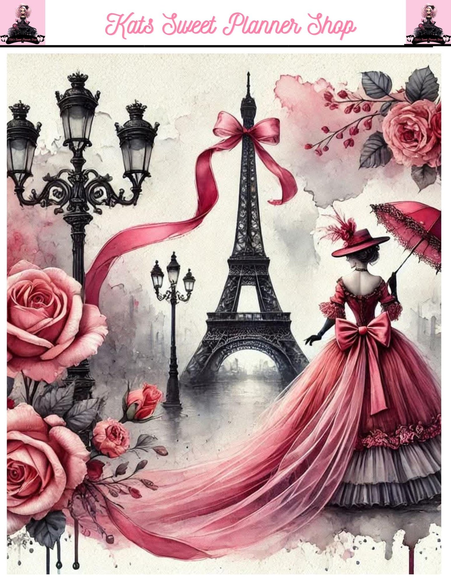 London /Paris Sticker Tear Sheets