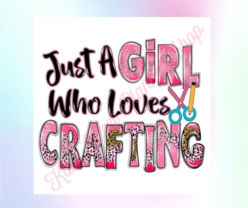 Loves Crafting Die Cut Sticker