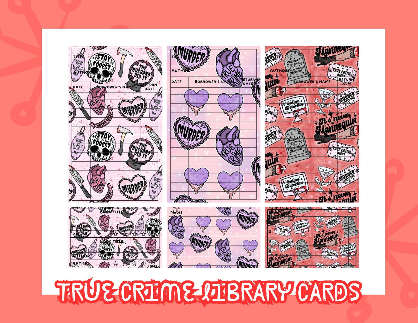 True Crime Library Cards