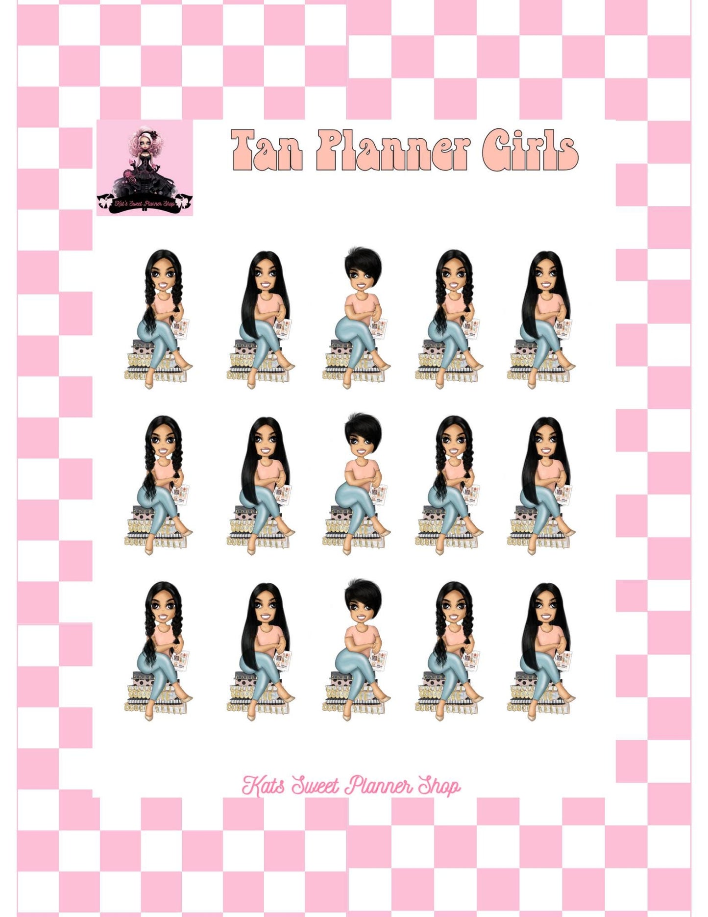 Tan Planner Girls