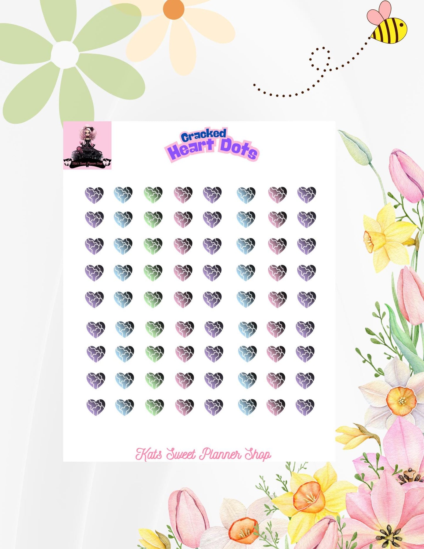 Cracked Heart Dots