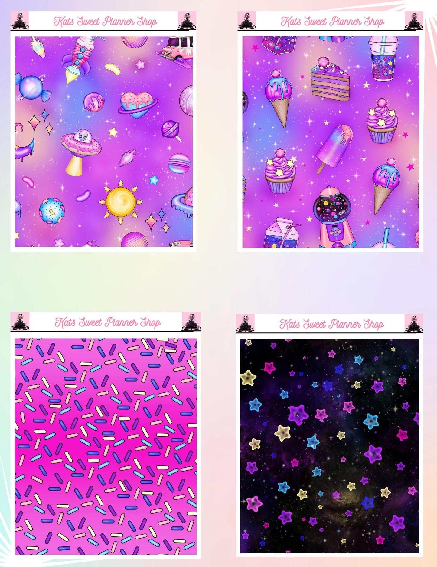 Space Treats Tear Sticker Sheets