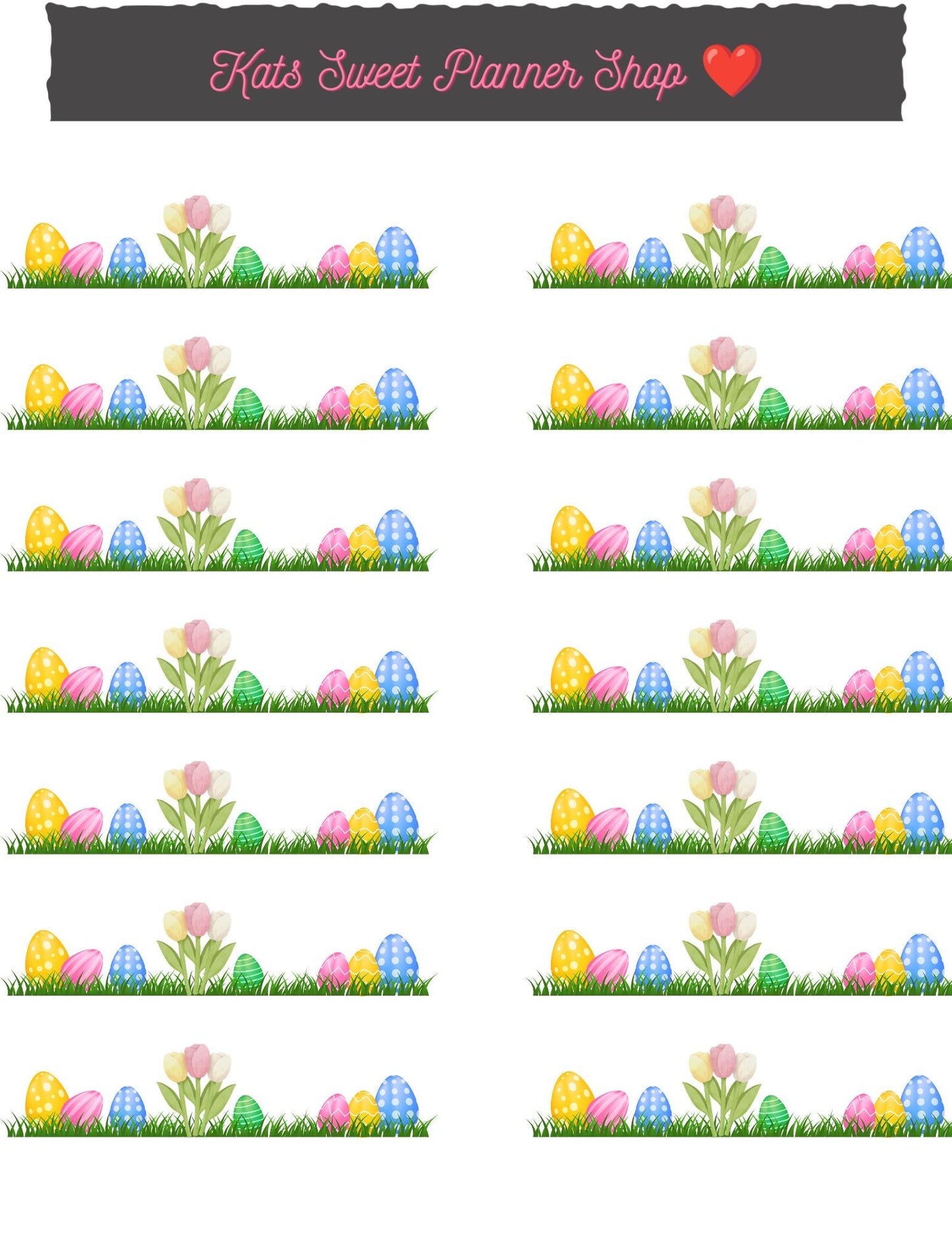 Easter Grassy Strips