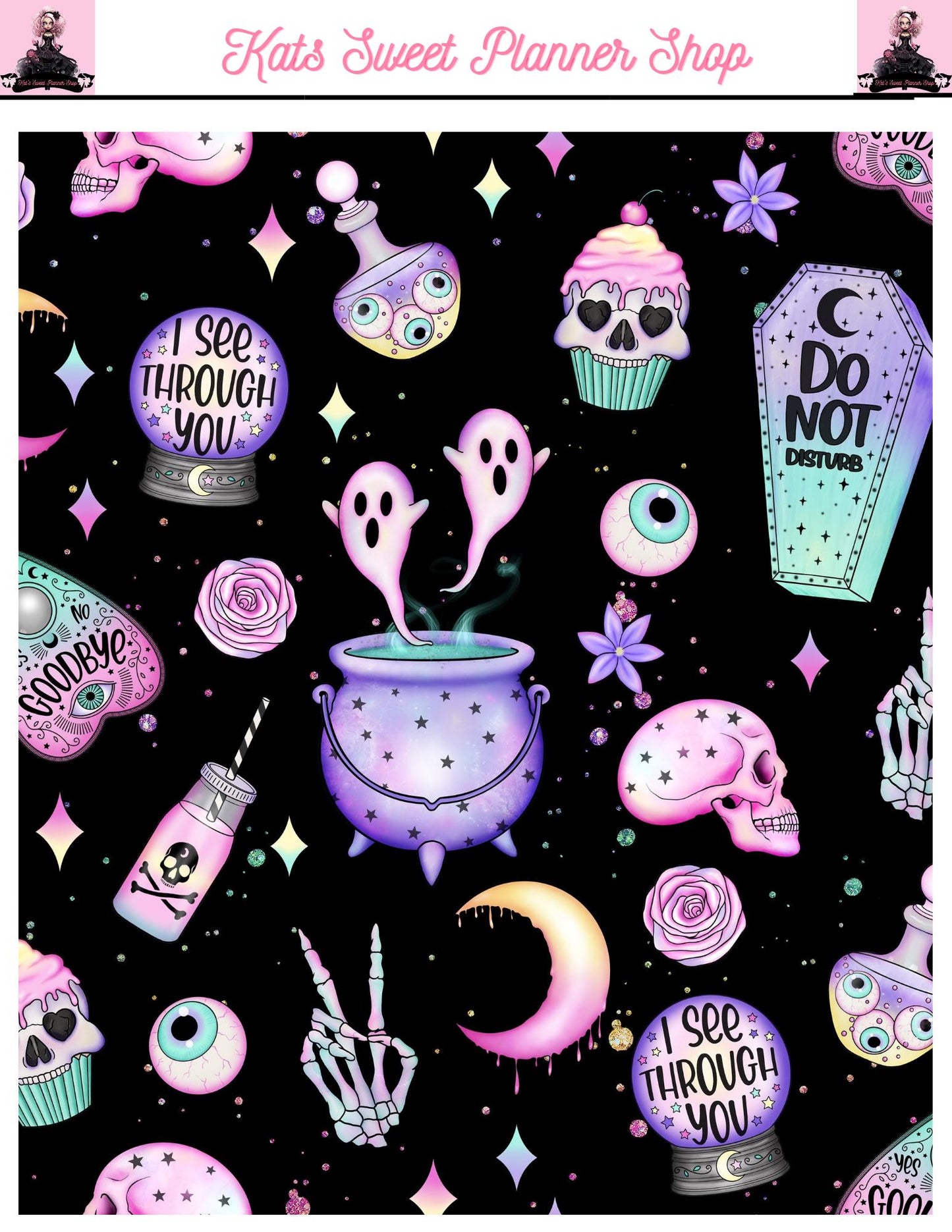 Pastel Halloween Sticker Tear Sheets
