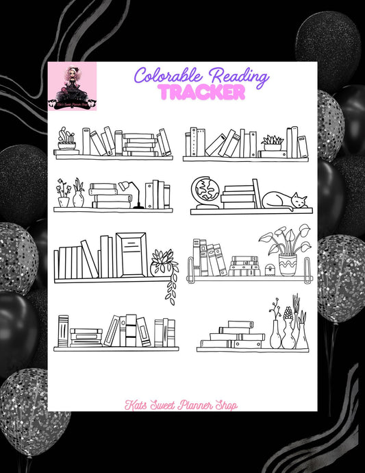 Colorable Reading Tracker