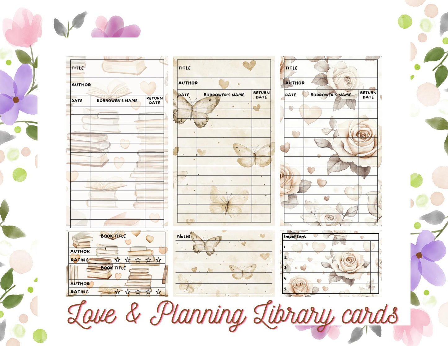 Love & Planning Library Cards